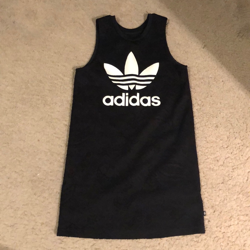 Adidas Original Sleeveless Brocade Trefoil Dress